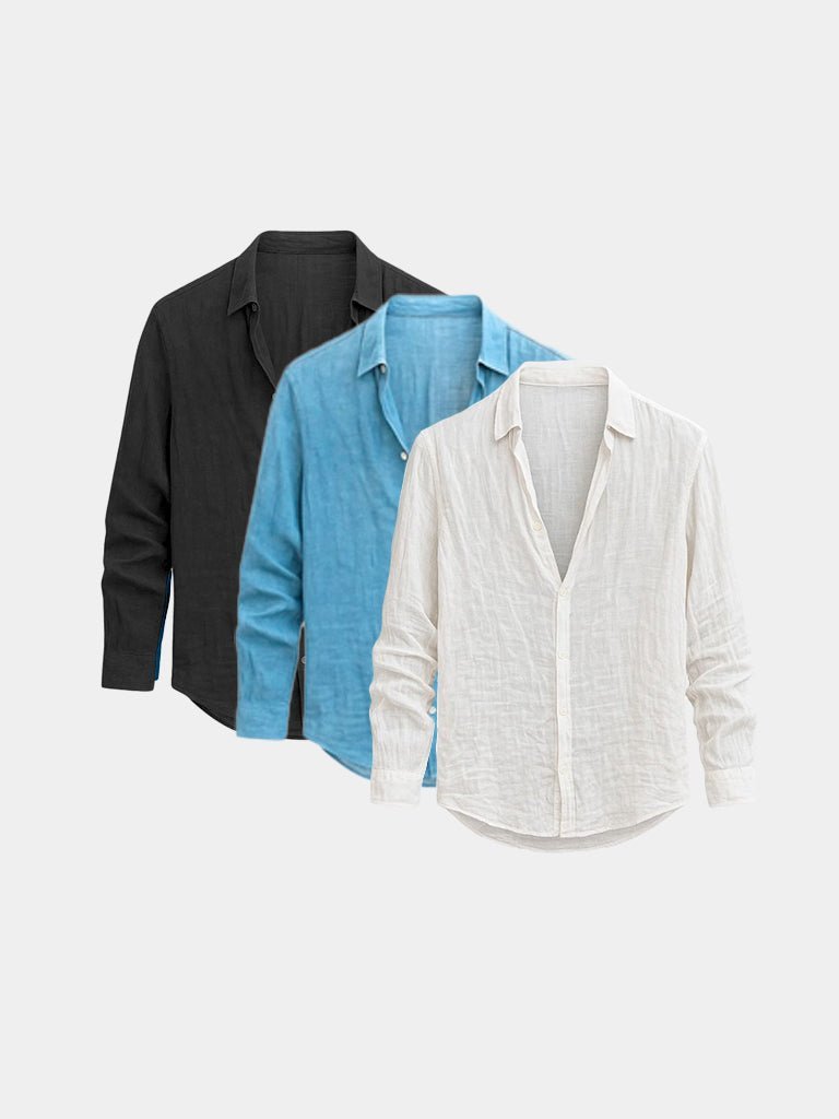 [PACK SPÉCIAL] Mathis – Chemise d’Été en Lin Naturel - OPLX - Atelier Opulence