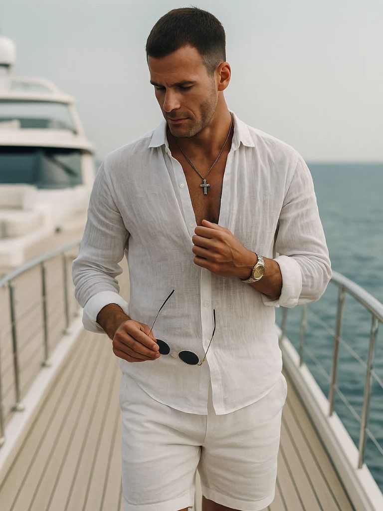 [PACK SPÉCIAL] Mathis – Chemise d’Été en Lin Naturel - OPLX - Atelier Opulence