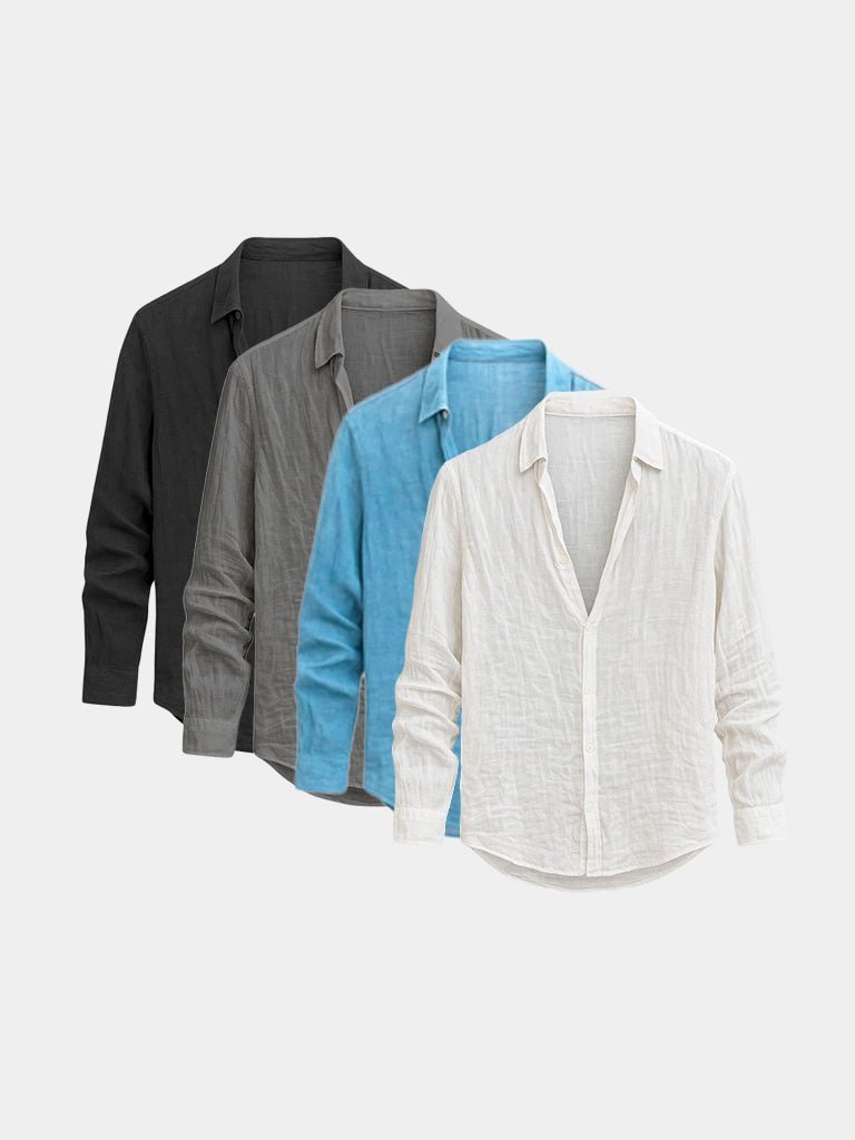 [PACK SPÉCIAL] Mathis – Chemise d’Été en Lin Naturel - OPLX - Atelier Opulence