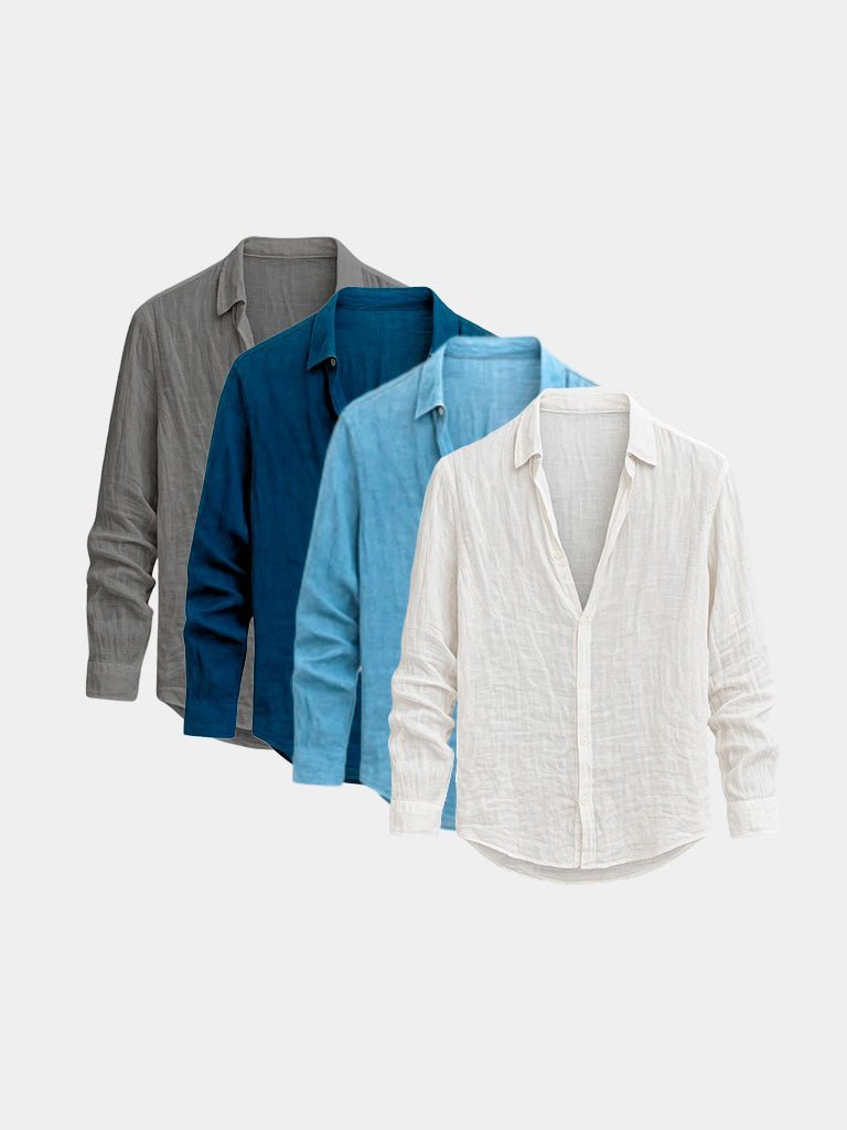[PACK SPÉCIAL] Mathis – Chemise d’Été en Lin Naturel - OPLX - Atelier Opulence